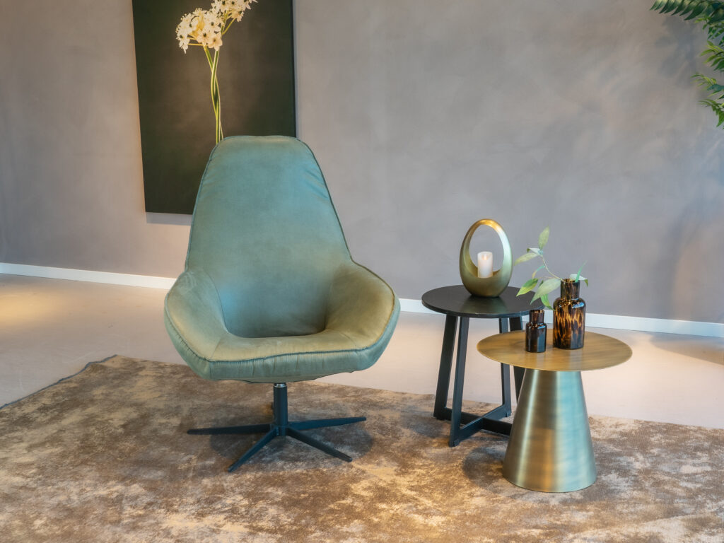 groene draaifauteuil stof