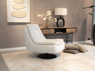 comfortabele fauteuil ivoor