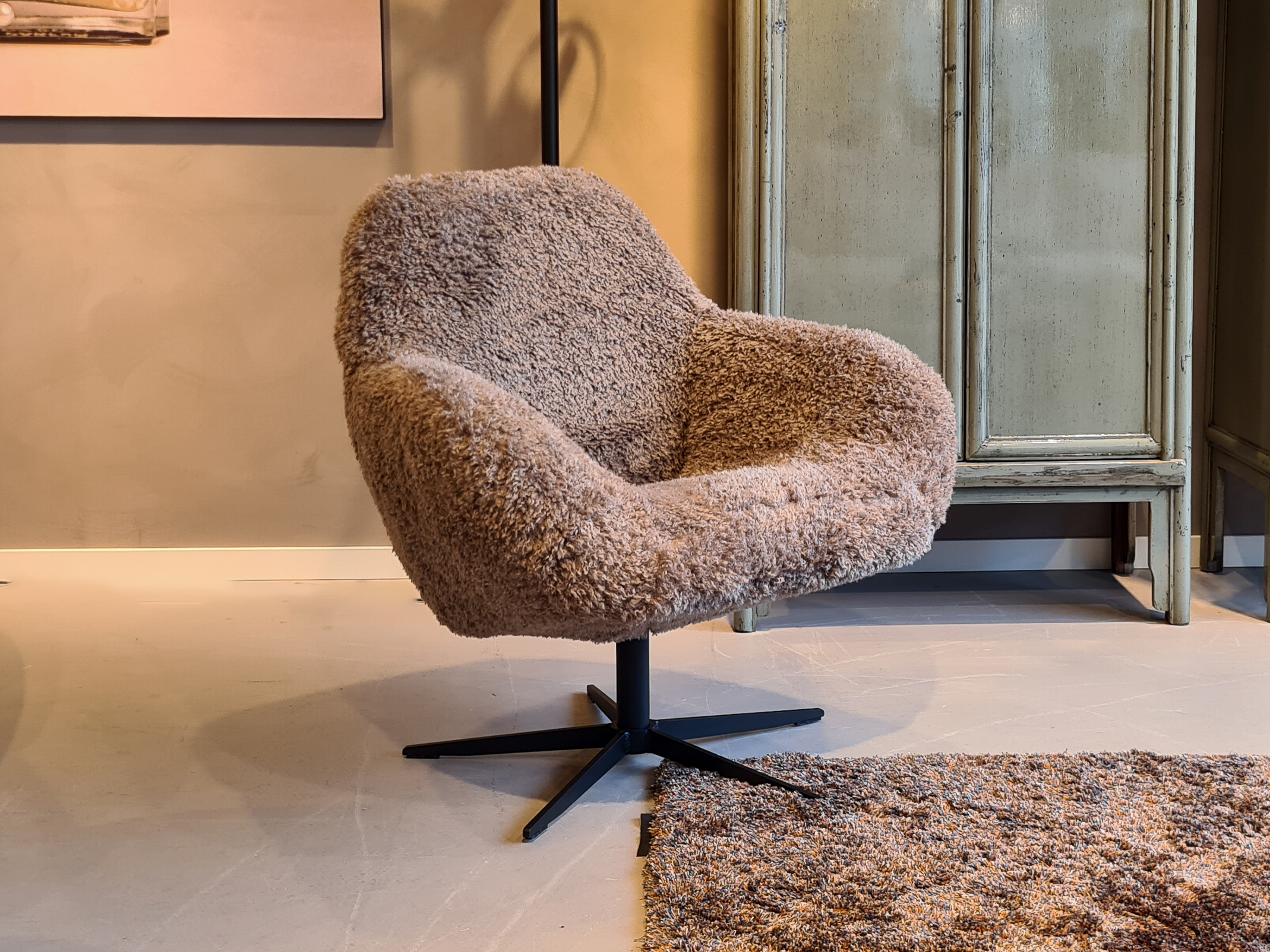 fauteuil in labradoodle stof