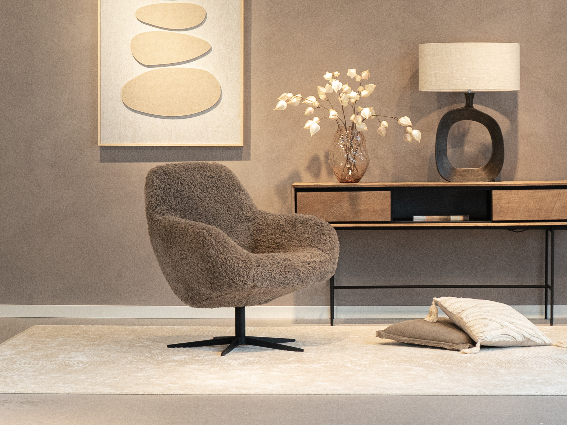 zachte draaibare fauteuil