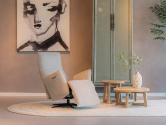 relax fauteuil in stof wing natural