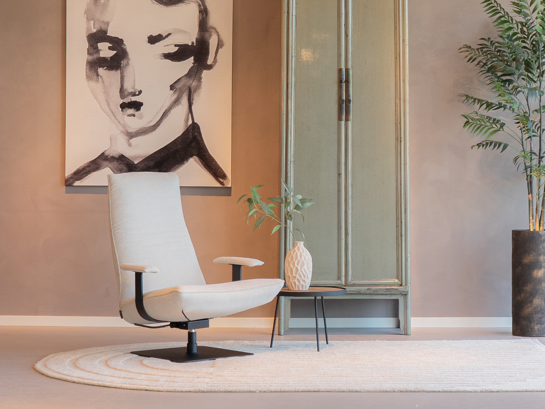 fauteuil sneak linen met armleuning