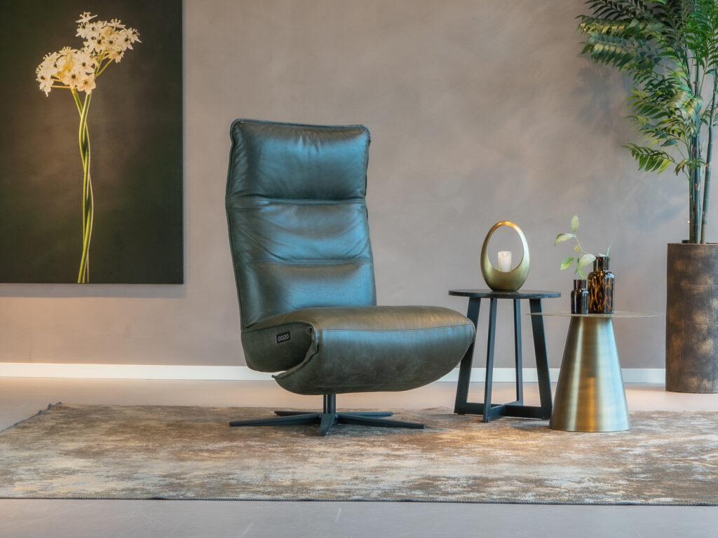 groene kantelfauteuil met toetsen