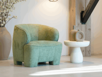 fauteuil met rondingen
