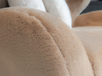 beige stof fauteuil