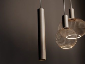 Hanglamp Como - 145x40cm - quartz - incl. 8x lichtbron Hanglamp Como - 145x40cm - quartz - incl. 8x lichtbron