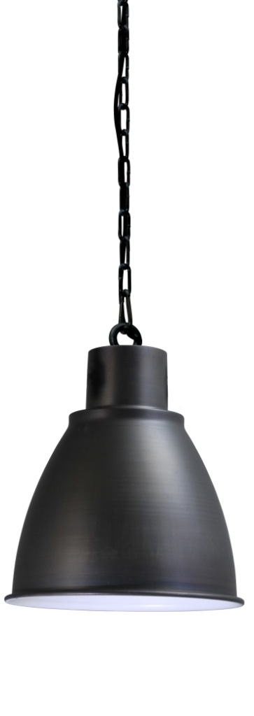 zwarte hanglamp met ketting