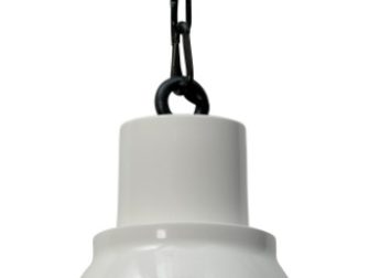 witte hanglamp met ketting