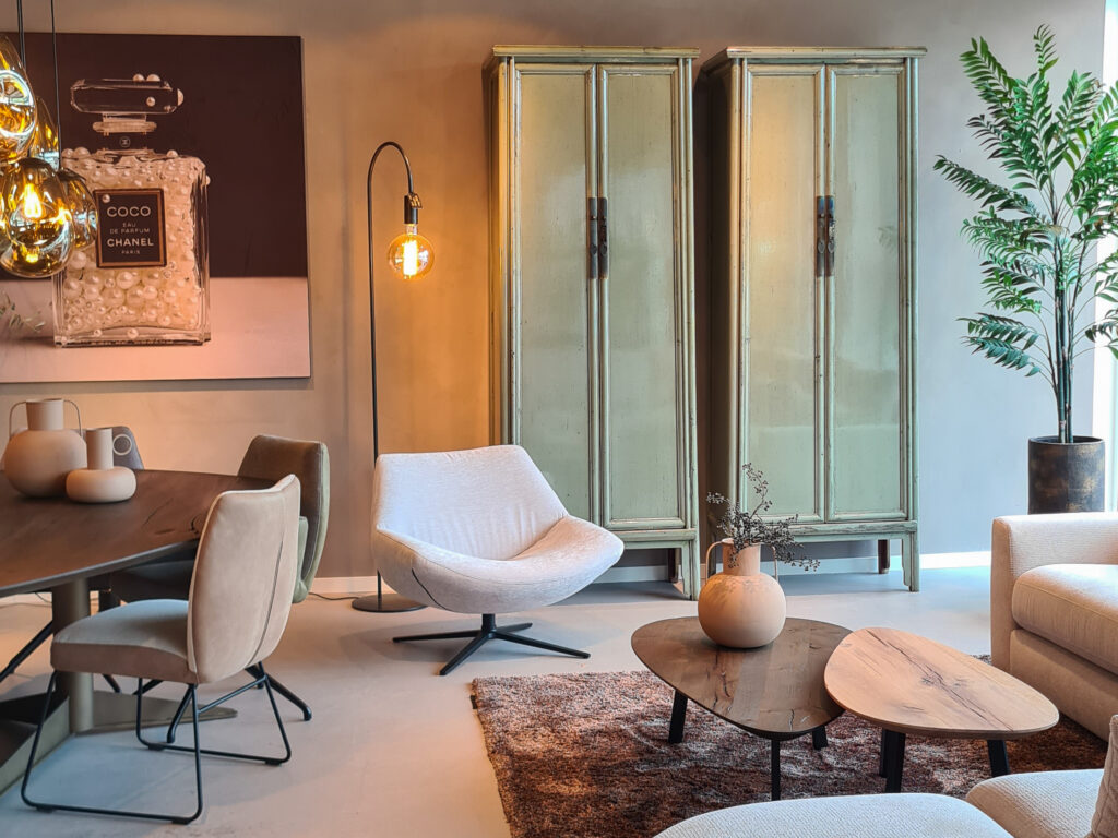 groene chinese lak kasten 2 naast elkaar