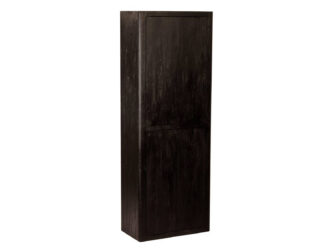 zwarte kast met vier deuren