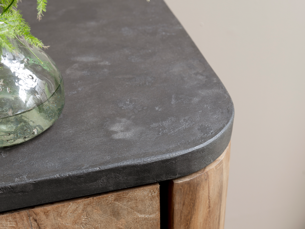 combinatie materialen kast