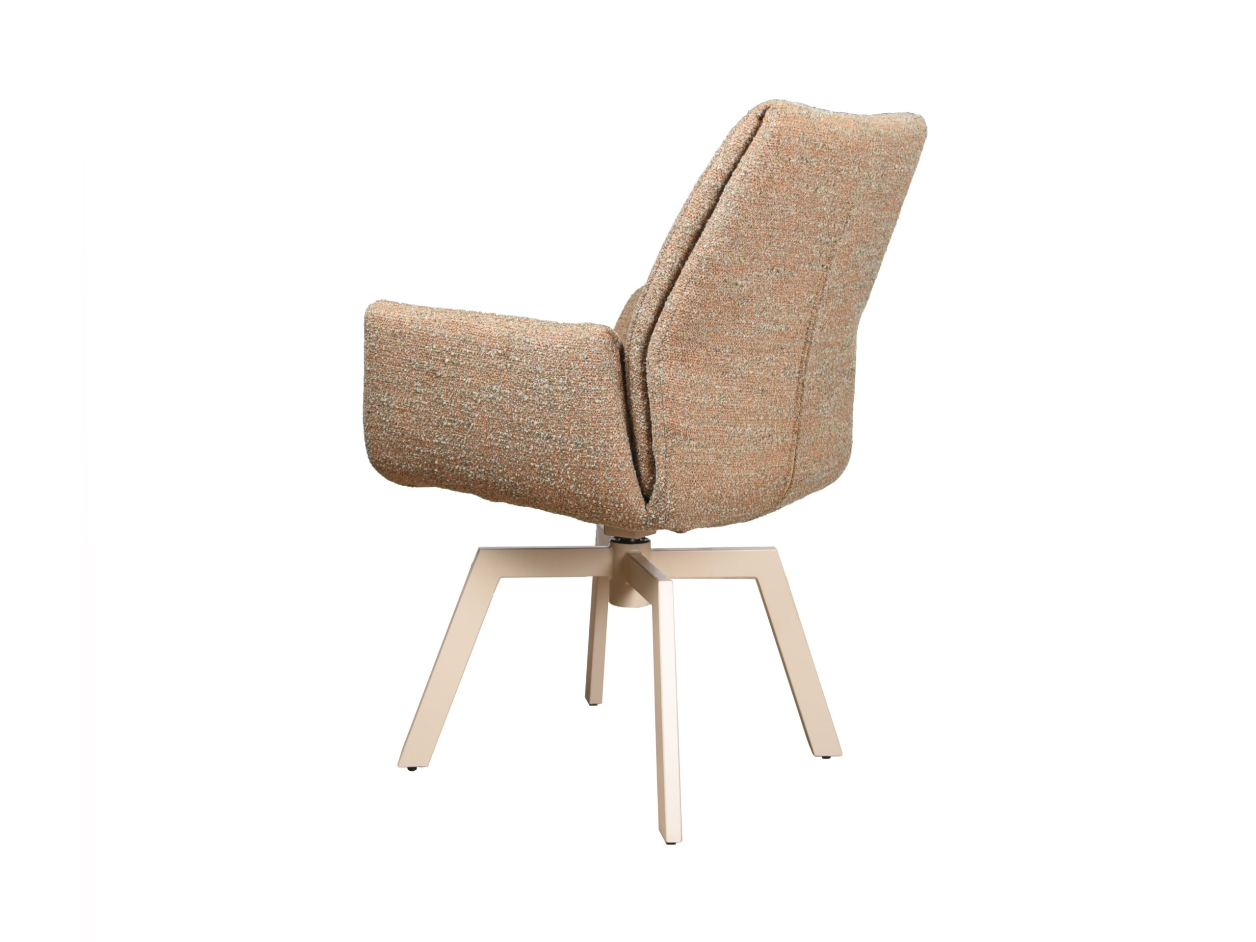 Eetkamerstoel Lisboa - be great cream - onderstel mars - metaalkleur beige