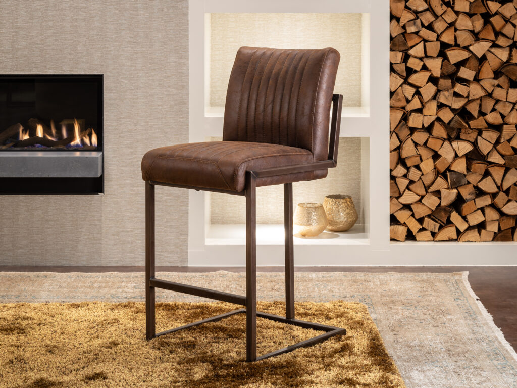 voorraad barkrukken in microvezel stof