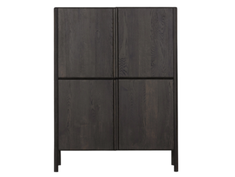 Opbergkast Amalfi - 120x42x160cm - 4 deurs