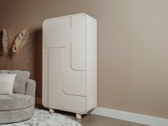 opbergkast beige 190cm hoog