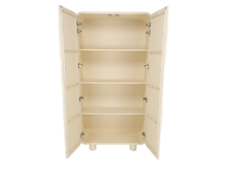 ruime opbergkast betonlook beige