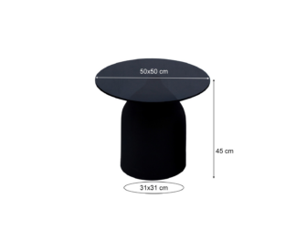 Salontafel Alba Ø50x45cm Salontafel Alba Ø50x45cm