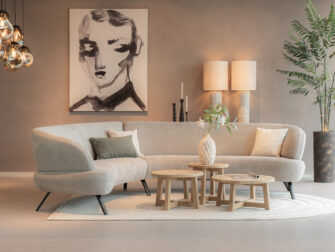 Salontafel Bayonne - Ø65cm - Ø55cm - Ø45cm ronde set salontafels massief oud eiken