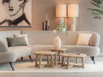 Salontafel Bayonne - Ø65cm - Ø55cm - Ø45cm diverse salontafels in oud eiken