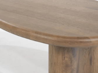 Salontafel Curvea - 140x60x35cm - bruin