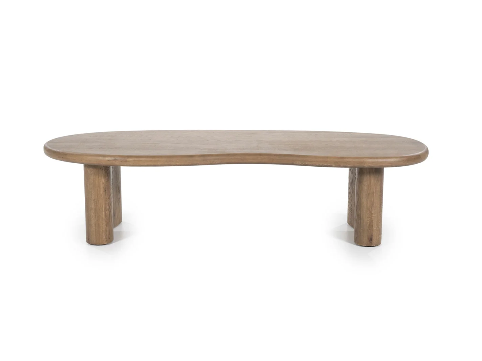 Salontafel Curvea - 140x60x35cm - bruin