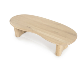 Salontafel Curvea - 140x60x35cm - naturel
