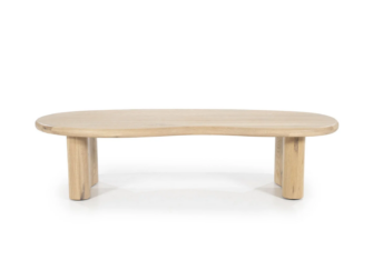 Salontafel Curvea - 140x60x35cm - naturel