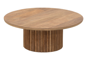 Salontafel Lagoon - Ø90x35cm - teakhout top Salontafel Lagoon - Ø90x35cm - teakhout top