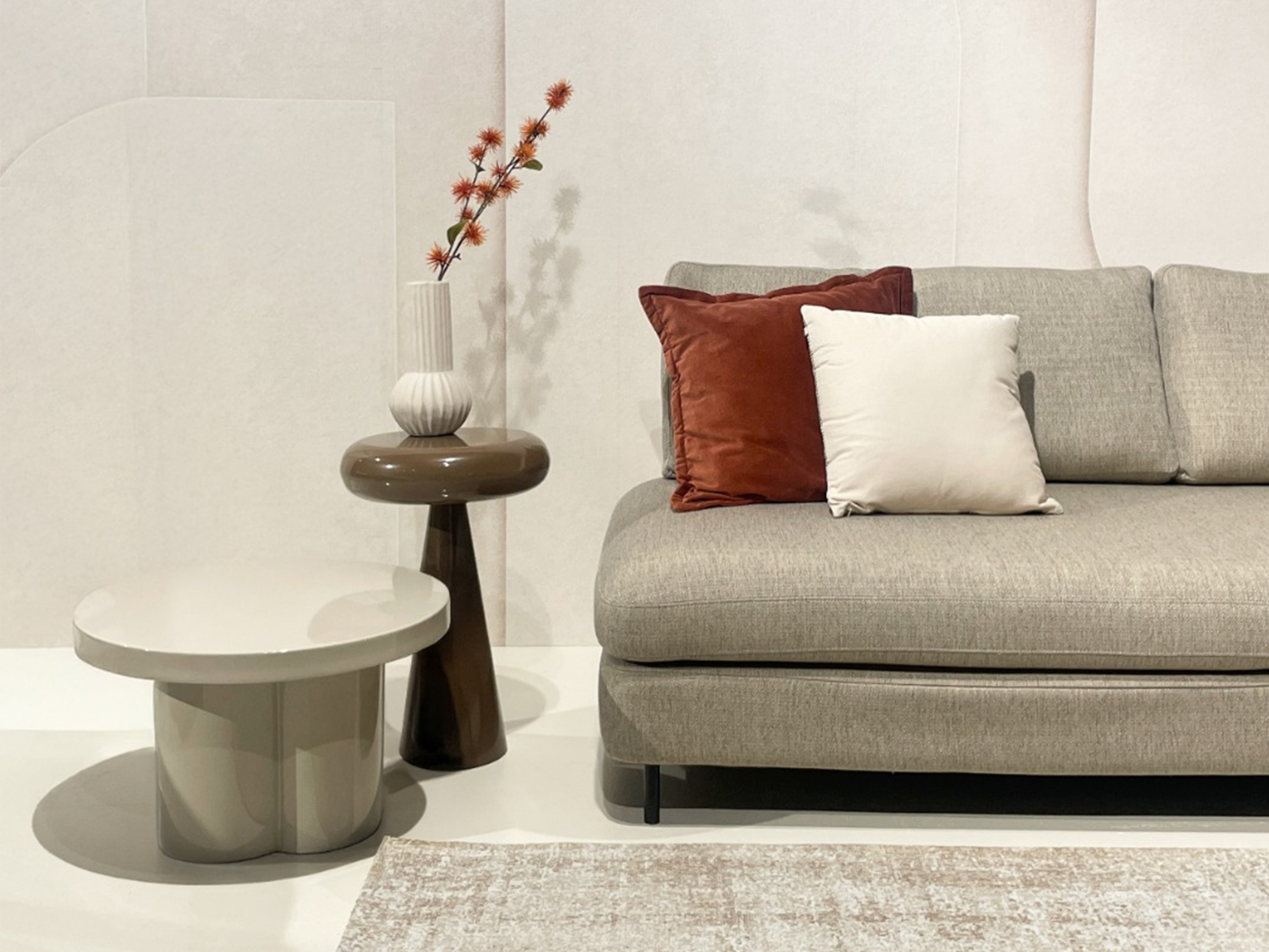 Kleine bijzettafel set met speelse vorm