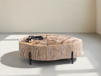 Salontafel Petra - 120x100x40cm - Lampung petrified wood coffeetable