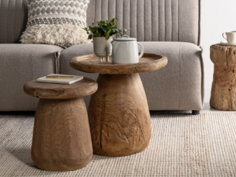 grof hout bijzettafels