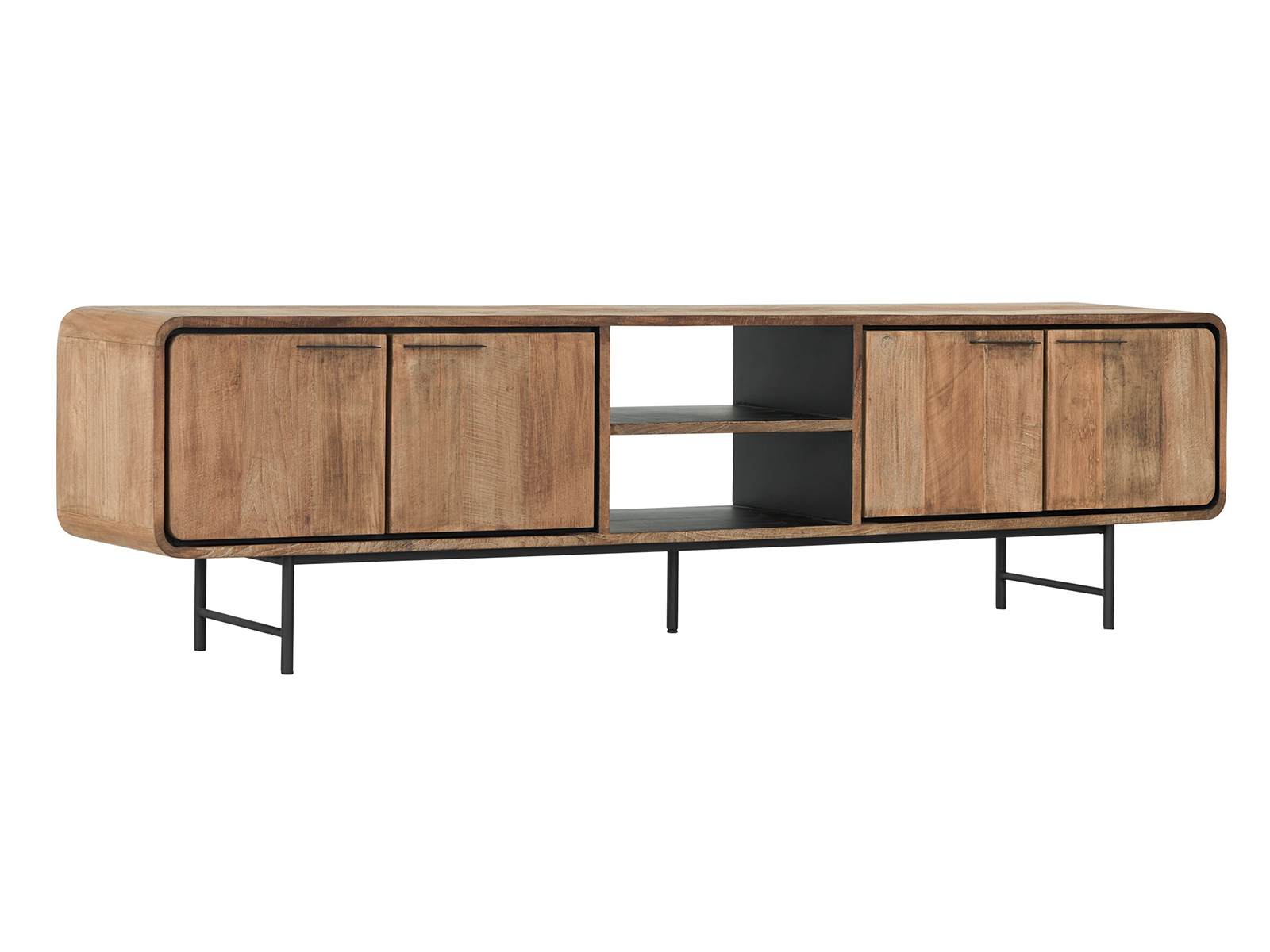 TV-meubel Budal 225x60x40cm - 4 deuren - 2 vakken