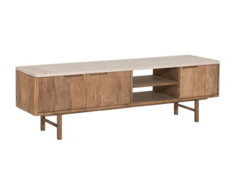 TV-meubel Dublin - 170x35x50cm - mortex top - 2 open vakken - 3 deurs TV-meubel Dublin - 170x35x50cm - mortex top - 2 open vakken - 3 deurs