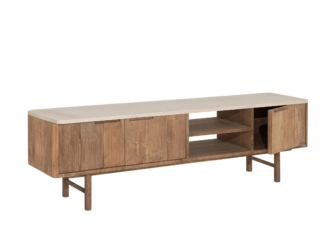 TV-meubel Dublin - 170x35x50cm - mortex top - 2 open vakken - 3 deurs TV-meubel Dublin - 170x35x50cm - mortex top - 2 open vakken - 3 deurs