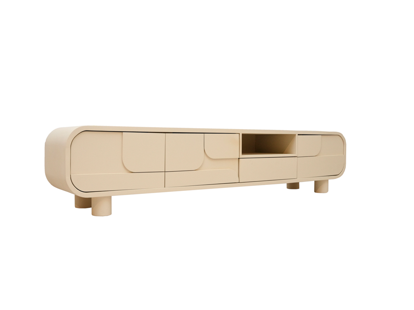 tv meubel met ronde hoeken