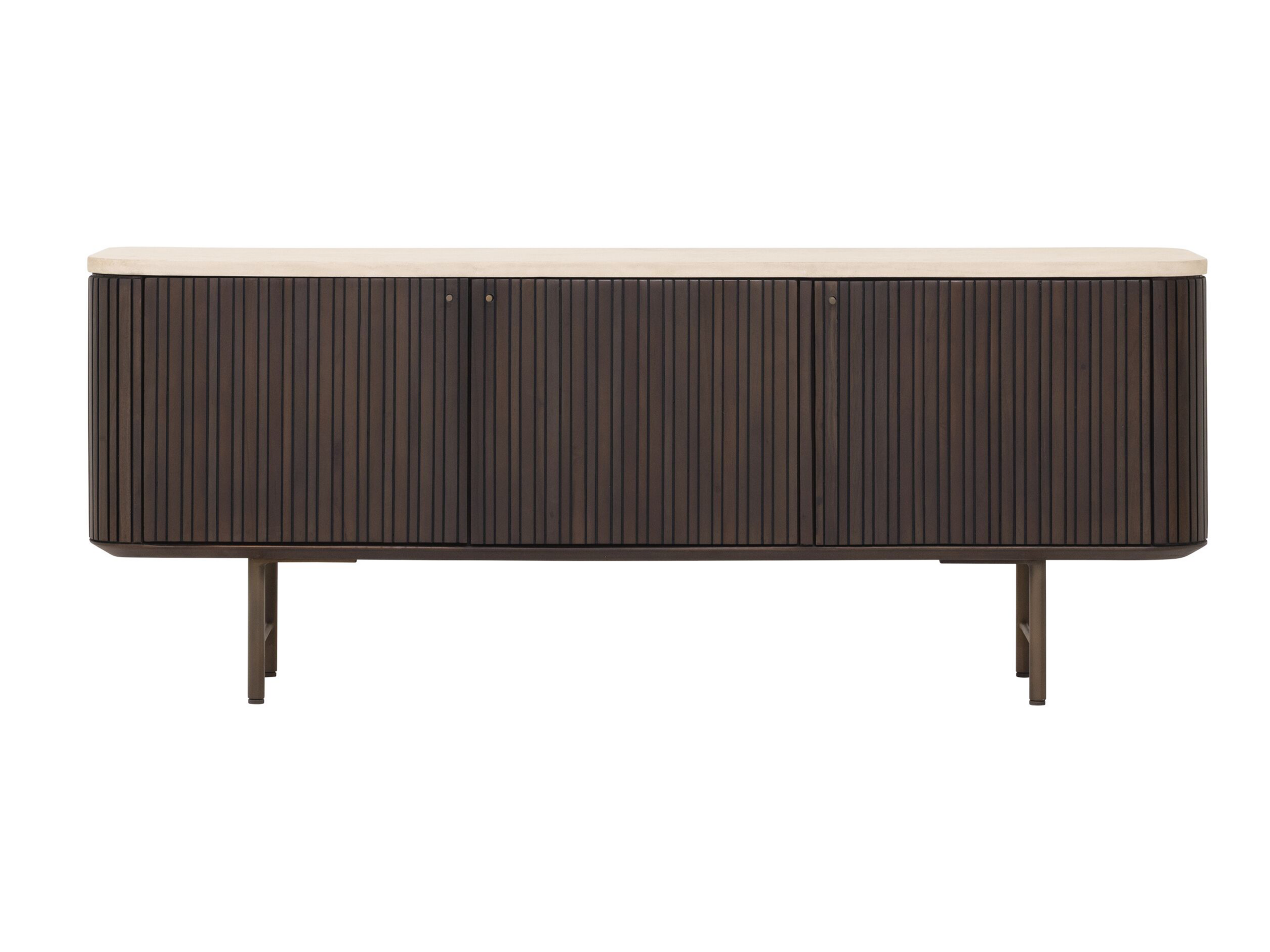 TV-meubel Maroon - 140x35x55cm - stalen onderstel