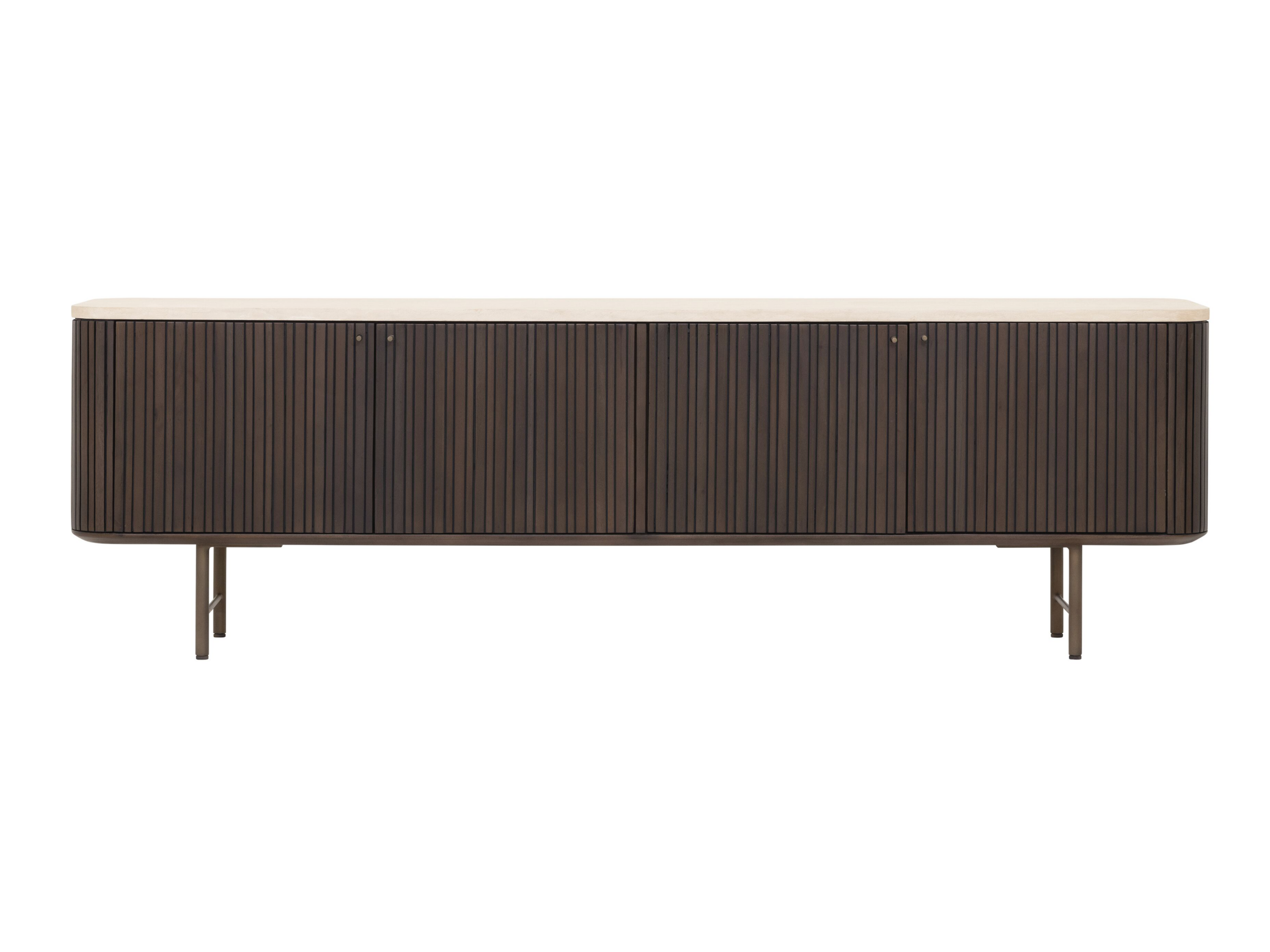TV-meubel Maroon - 180x35x55cm - stalen onderstel