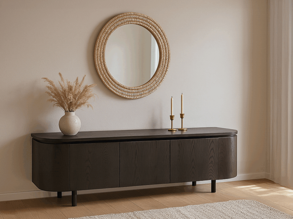 170cm tv meubel in donker hout