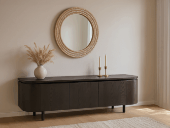 170cm tv meubel in donker hout