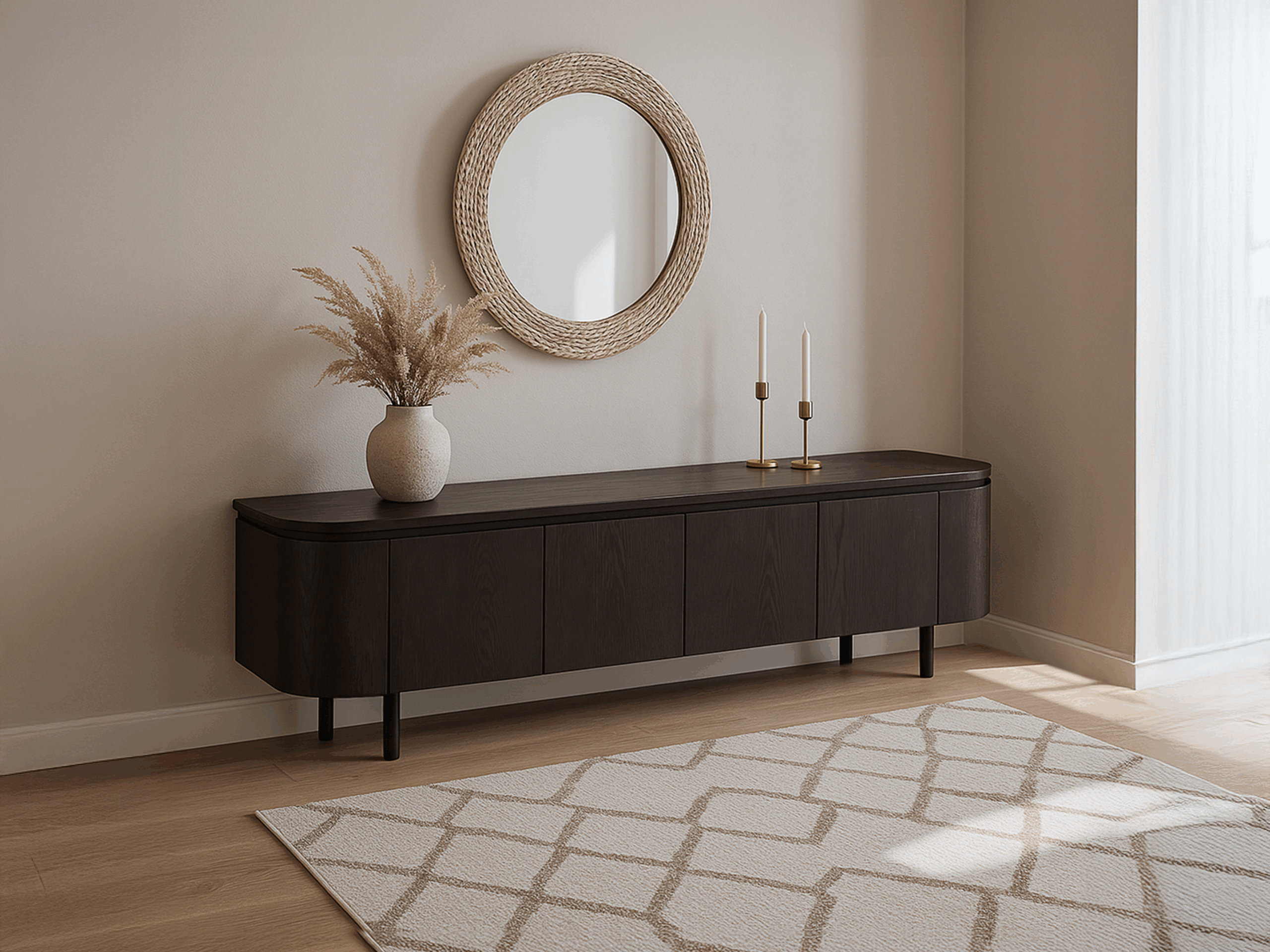 donker bruine tv meubel