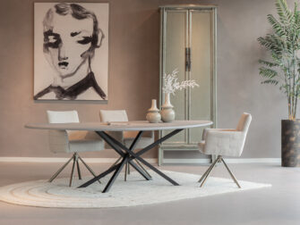 organische kiezel tafel van beton