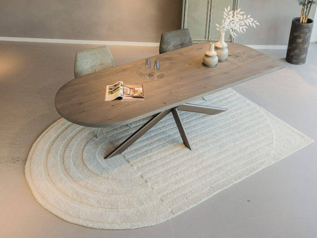 organische eiken eettafel
