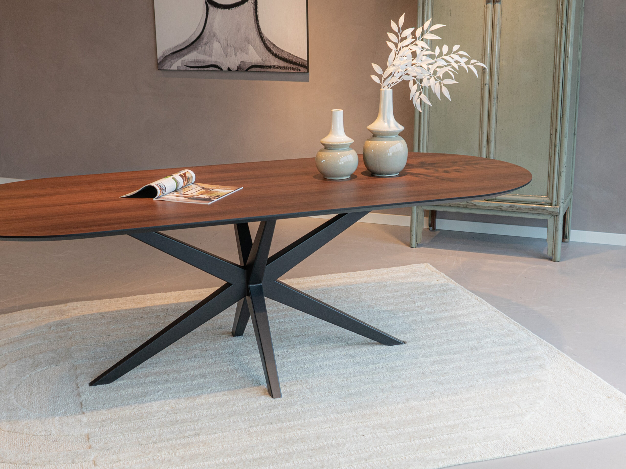 eettafel halfrond model