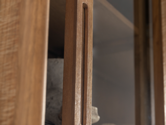 Vitrinekast Dublin - 120x40x210cm