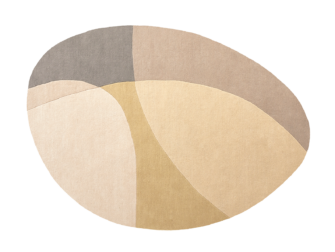 Vloerkleed Shades 200x290cm pebble - summer rain 020 kiezelvormig vloerkleed